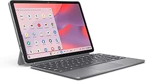 Lenovo Chromebook Duet - 2025 - Convertible Laptop - ChromeOS - 10.95" WUXGA IPS Touch Display - 4GB Memory - 64GB Storage - MediaTek Kompanio 838 - Luna Grey