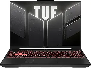 ASUS TUF Gaming A16 Laptop: AMD Ryzen 7 7445HS, 16" Full HD+ 145Hz Display, NVIDIA GeForce RTX 4050, 16GB DDR5 RAM, 512GB SSD, Backlit Keyboard, Windows 11
