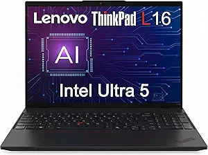 Lenovo ThinkPad L16 Business Enterprise AI PC Laptop, 16" FHD+, Intel 12-Core Ultra 5 225U (> Ultra 7 155U), 2x Thunderbolt 4, IST Computer Customized 16GB/32GB/64GB RAM, 512GB/1TB/2TB SSD, Win 11 Pro