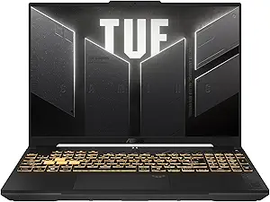 ASUS TUF Gaming F16 Gaming Laptop, 16” FHD+ 144Hz IPS-Level 16:10 Display, Intel® Core™ 5 210H, NVIDIA® GeForce RTX™ 4050, 16GB DDR5, 512GB PCIe Gen4 SSD, Wi-Fi 6, Win11 Home, FX607VU-SS53