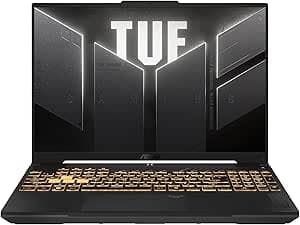 ASUS TUF Gaming F16 Gaming Laptop, 16” FHD+ 144Hz IPS-Level 16:10 Display, Intel® Core™ 5 210H, NVIDIA® GeForce RTX™ 4050, 16GB DDR5, 512GB PCIe Gen4 SSD, Wi-Fi 6, Win11 Home, FX607VU-SS53