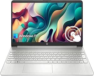 HP Pavilion 15.6" HD Touchscreen Anti-Glare Laptop, 16GB RAM, 1TB SSD Storage, Intel Core Processor up to 4.1GHz, Up to 11 Hours Long Battery Life, Type-C, HDMI, Windows 11 Home, Silver