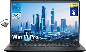 Dell Inspiron 15 Business Laptop, 15.6" FHD Touchscreen, Intel 10-Core i5-1334U, 16GB RAM 512GB SSD Wi-Fi 6, Win 11 Pro, Laptop Computer for Work School Home Office Professional Use
